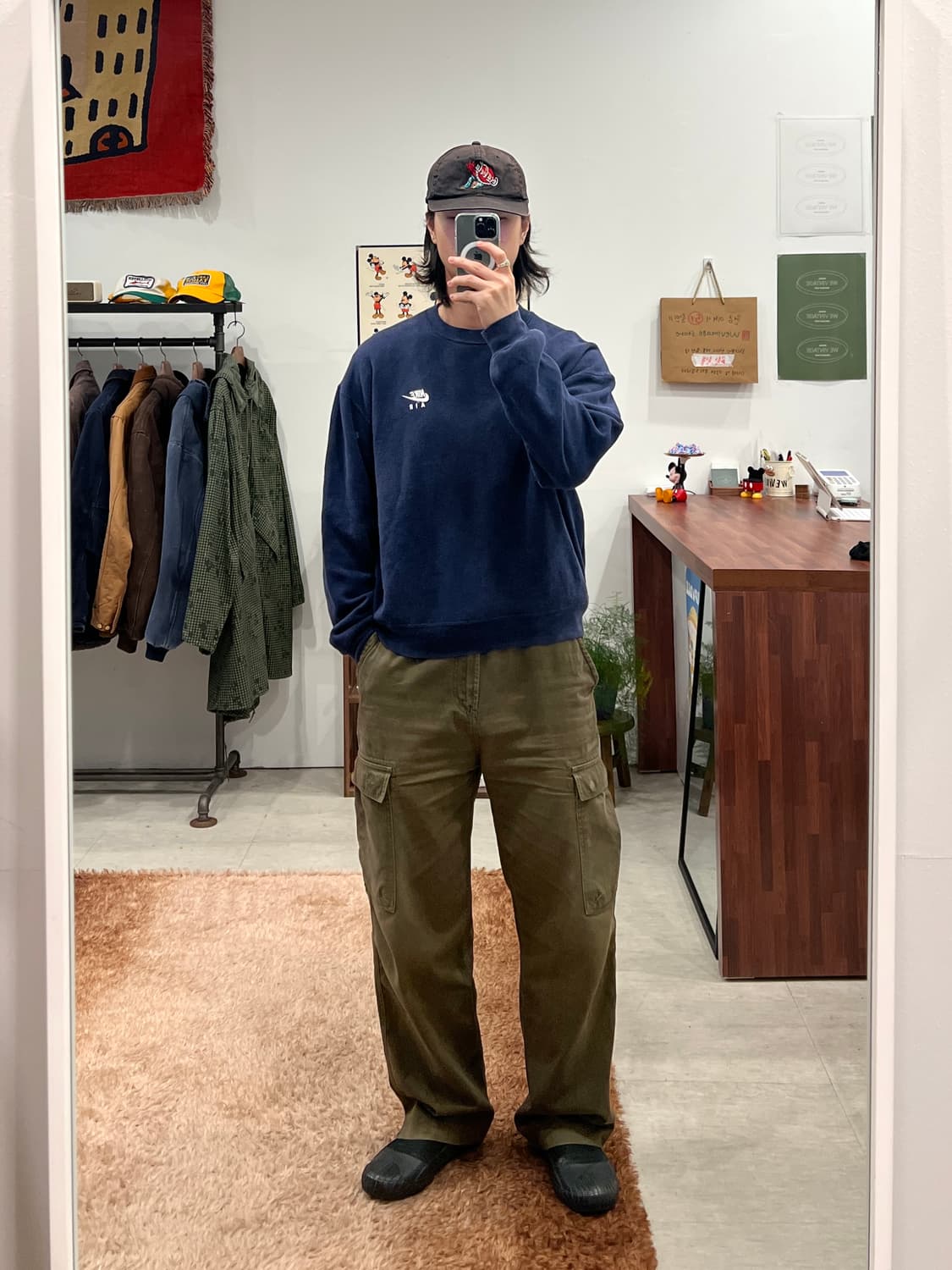 80-90s Nike 올드 나이키 Air 페이딩 스웻셔츠 상품이미지2