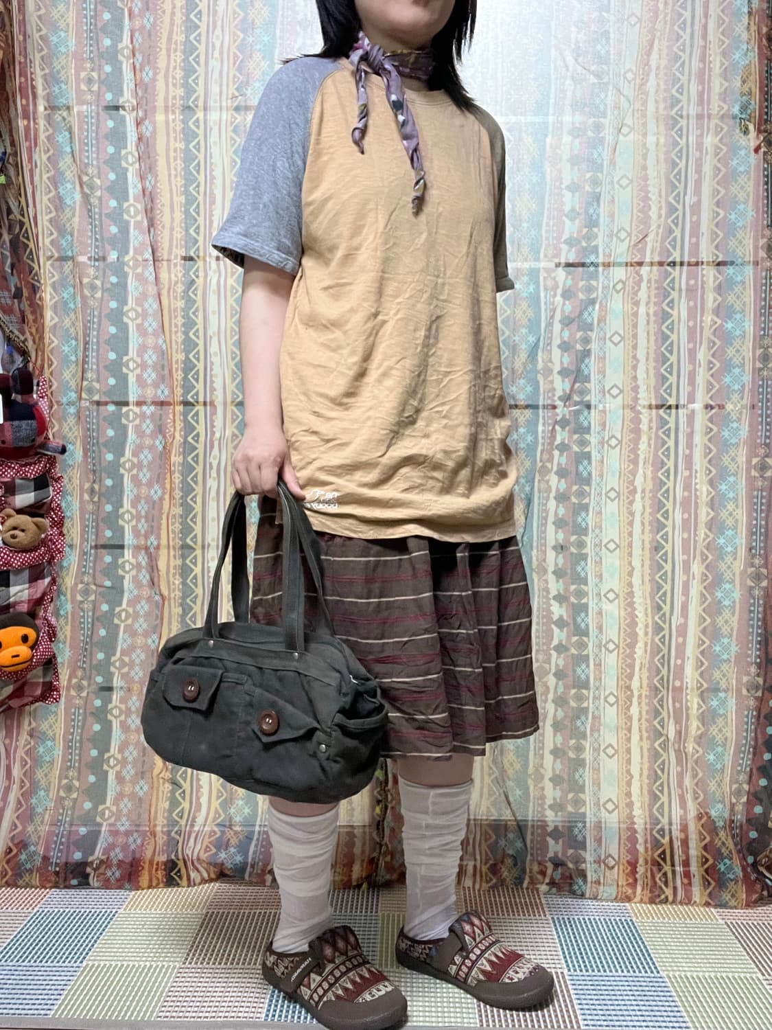 베이지 카멜 나그랑 반팔T 상품이미지2