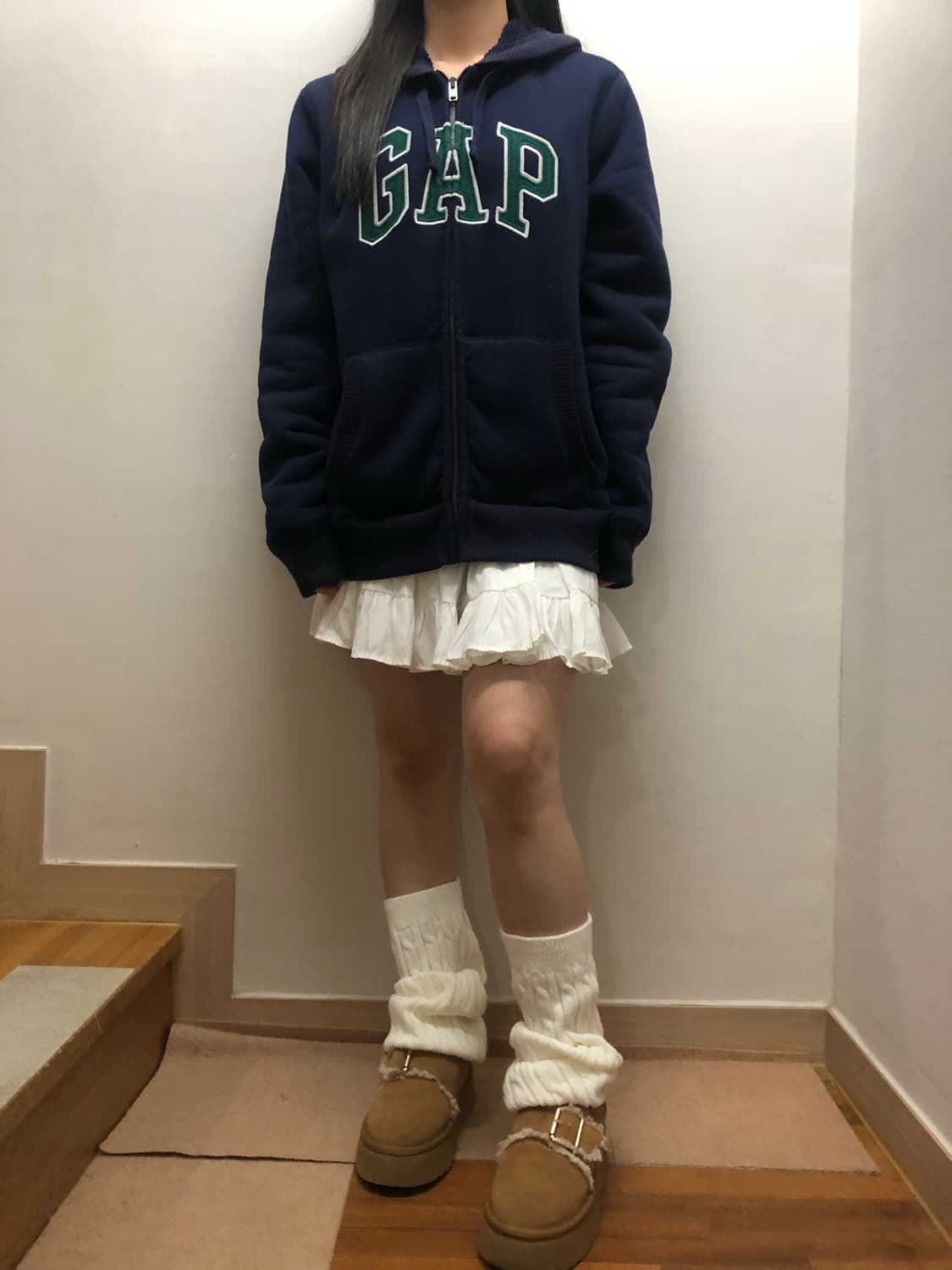 빈티지 갭 네이비 후드집업 상품이미지6