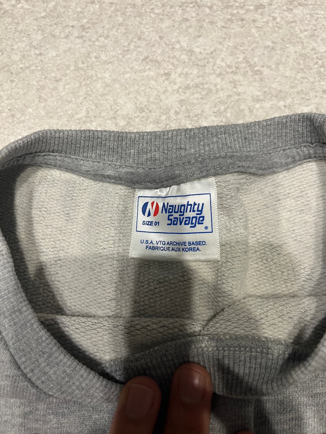 너티새비지 아워갱 맨투맨 1사이즈. 상품이미지3