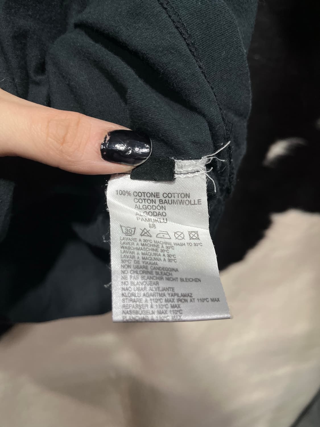디젤 네이비 프린팅 반팔 상품이미지5