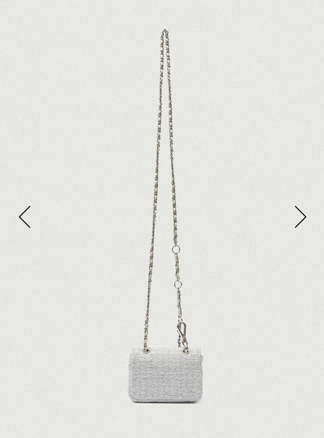 더바넷 Tweed Chain Belt Mini Bag_Mint 상품이미지3