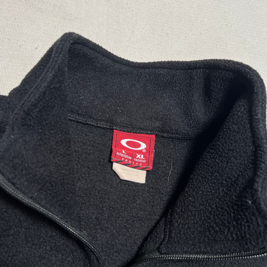 L 오클리 배색 블랙 플리스 상품이미지4