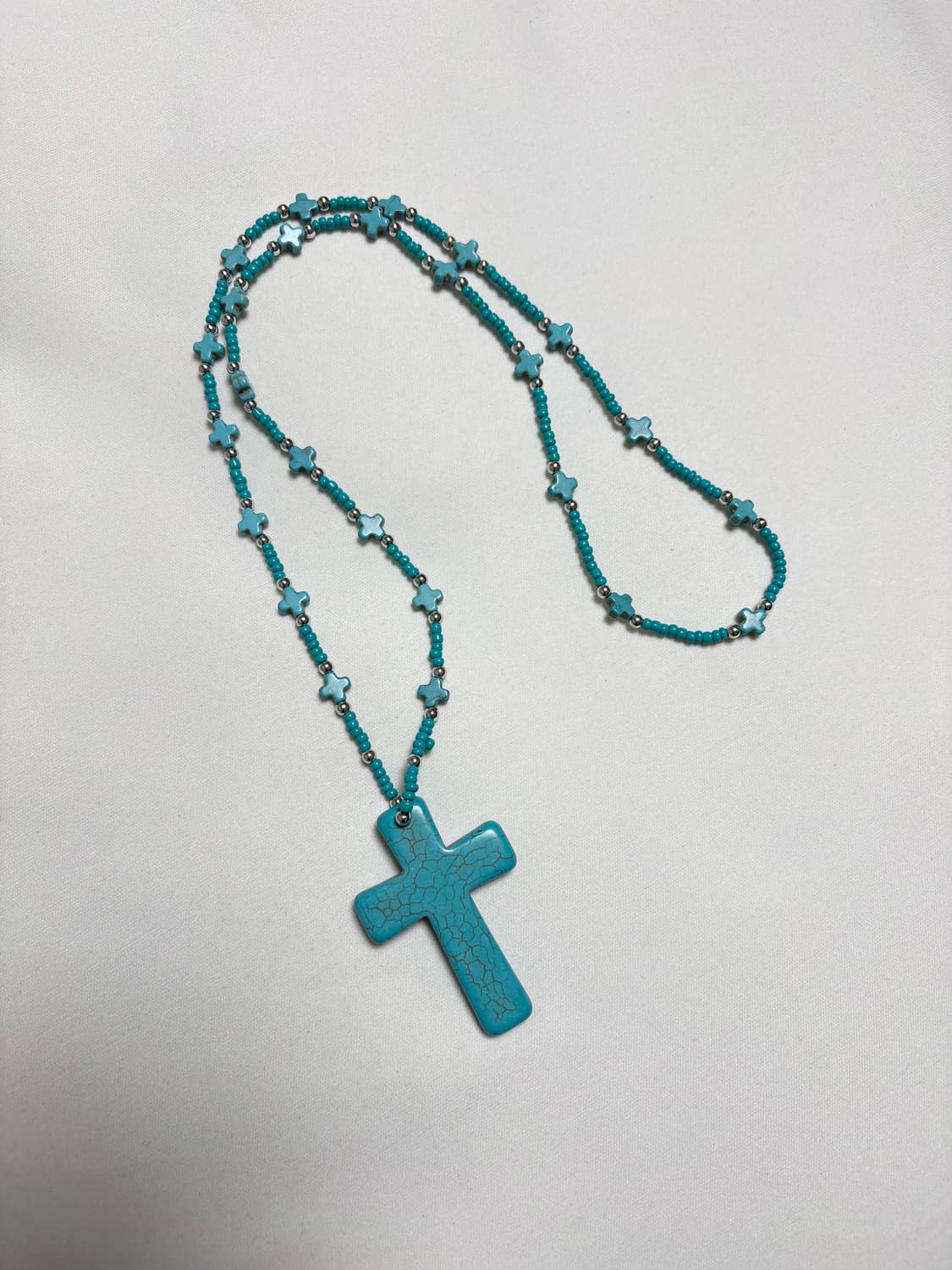 민트 십자가 punk 펑크 갸루 오리엔탈 목걸이 상품이미지2