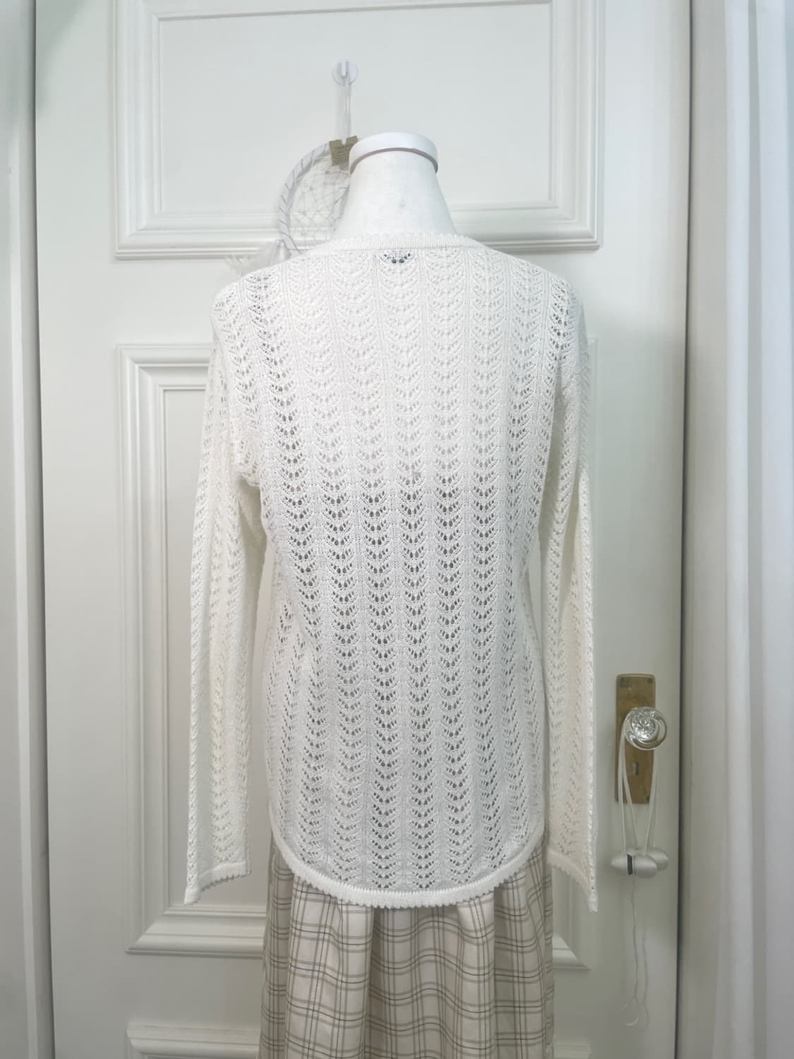 Ivory crochet spring cardigan(size-M) 상품이미지5