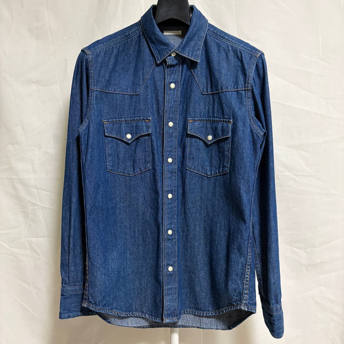 지유 데님 웨스턴 셔츠 / 블루, S 상품이미지1