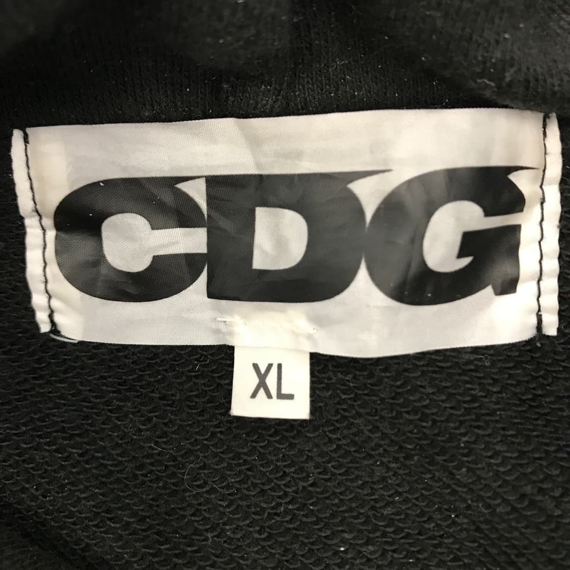 꼼데가르송 CDG로고 후드티셔츠 블랙 [XL] 상품이미지4