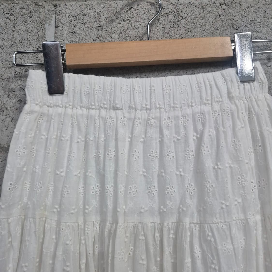하나모토/ 하구미 /모리걸 면 펀칭자수스커트 상품이미지2