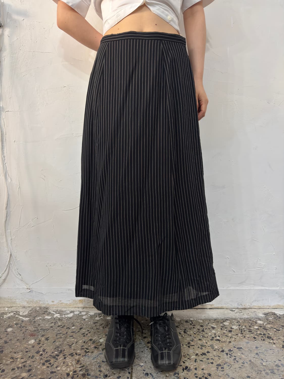 bruno pirttelli stripe long skirt 상품이미지5