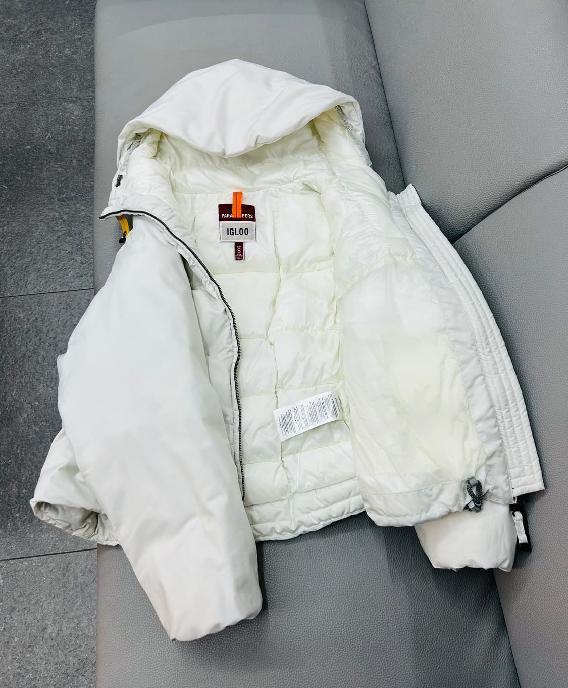 파라점퍼스 여성 화이트 헤비 패딩(S) 상품이미지8