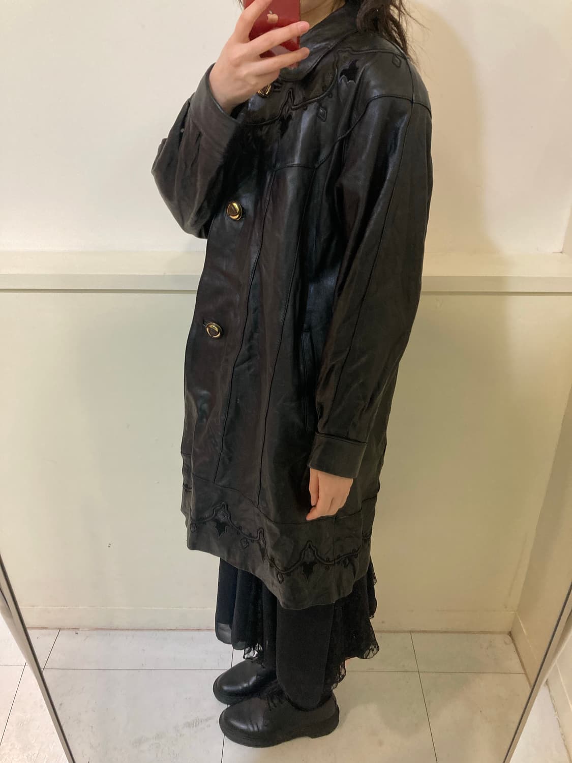 양가죽 웨스턴 롱 코트 상품이미지10