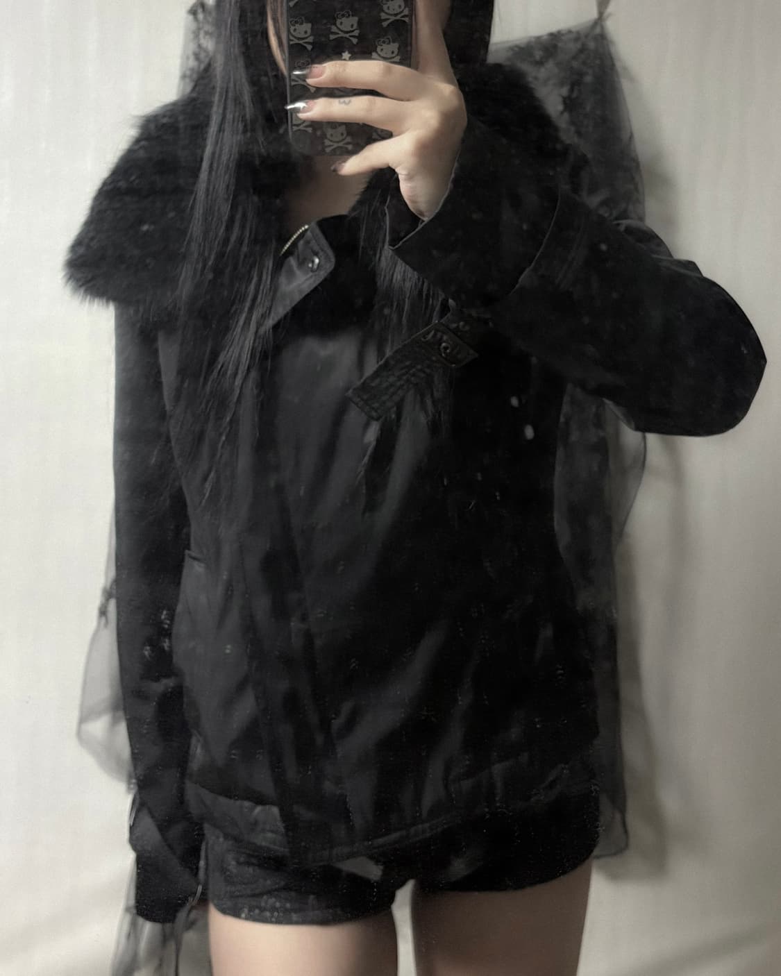 펑크 퍼 포인트 자켓  상품이미지2