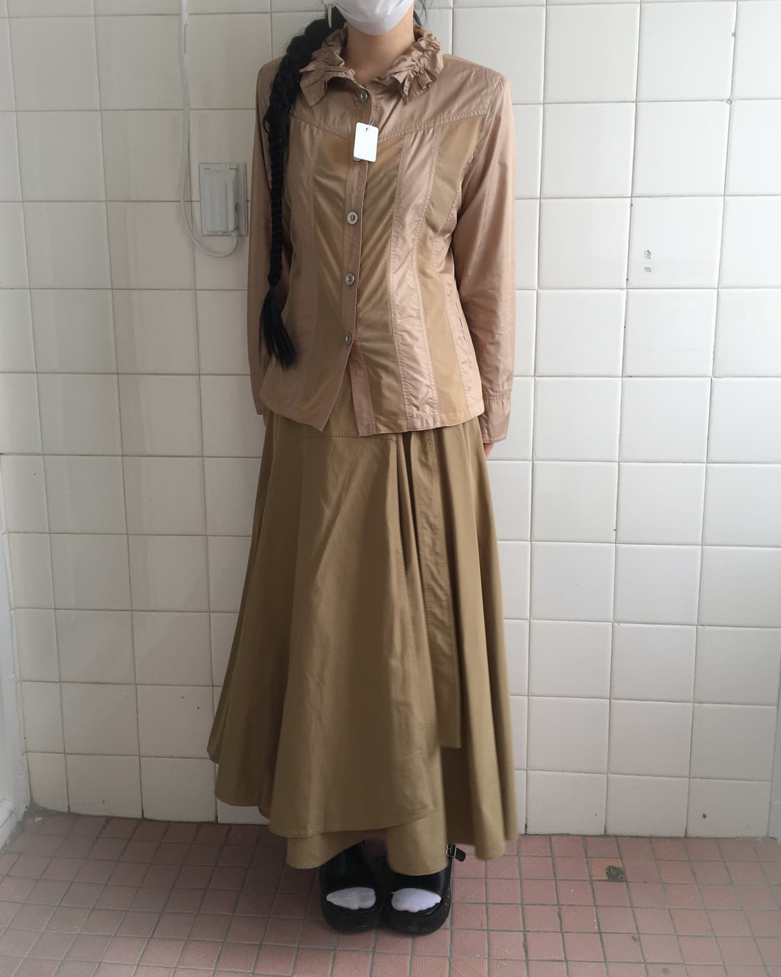 Line detail glossy jacket 상품이미지1