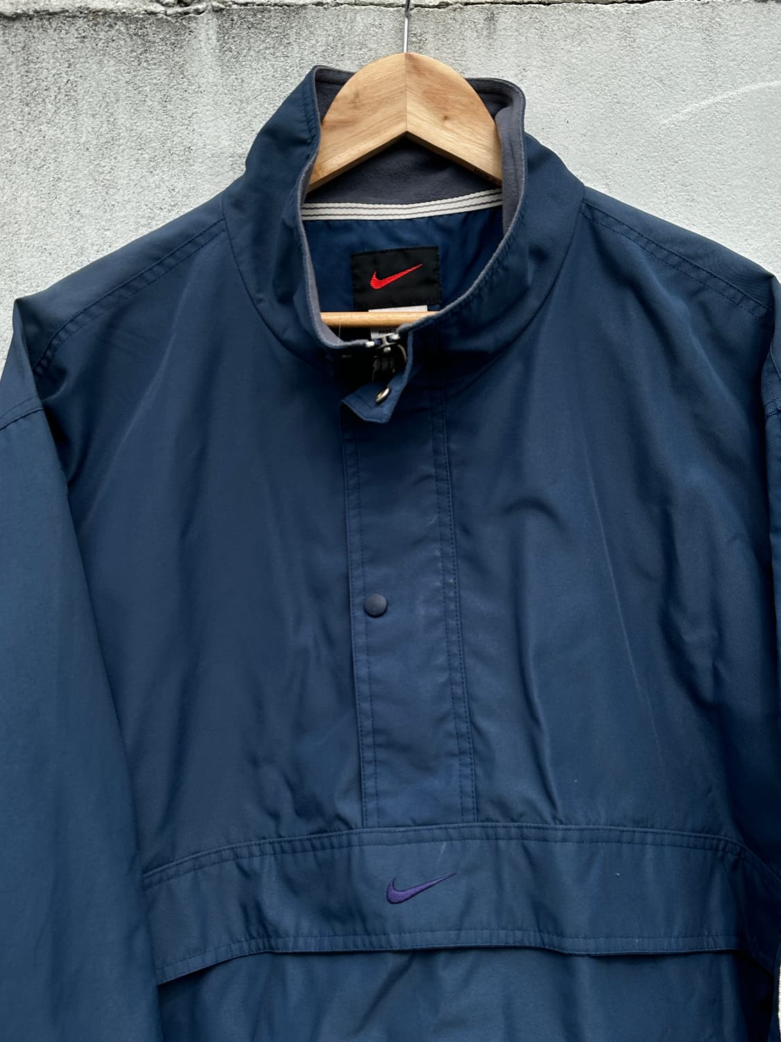 [XL] 00s 나이키 네이비톤 스우시 아노락 바람막이 빈티지 자켓 상품이미지2