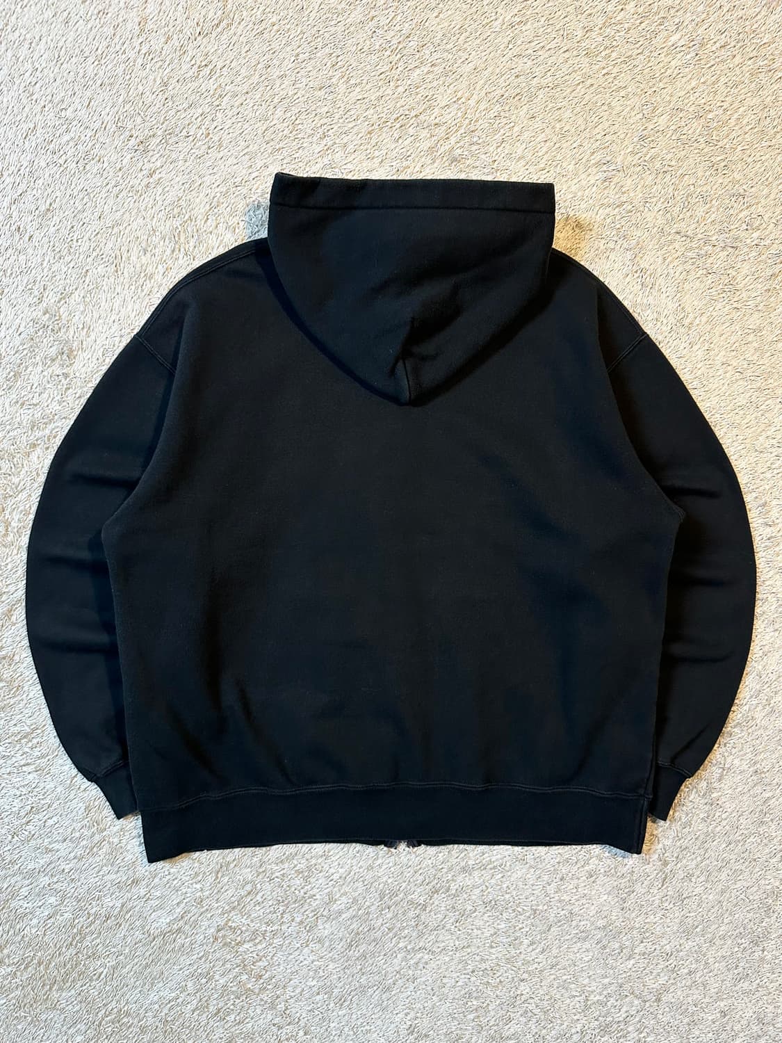 벤데이비스 BEN DAVIS 화이트라벨 헤비스웨트 후드집업 블랙 상품이미지4