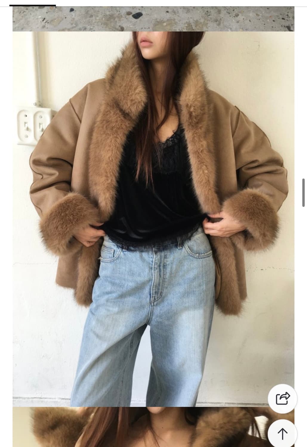 브리드 퍼무스탕 (브라운) 상품이미지2