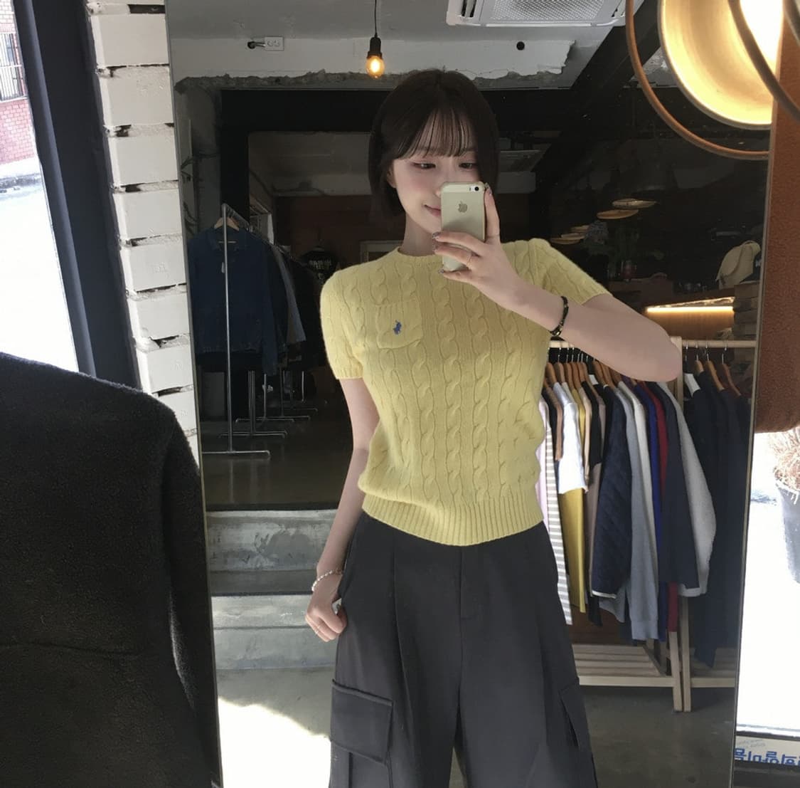 16249 - 폴로 랄프로렌 케이블 반팔 울 니트 (울 90% 캐시미어  상품이미지2