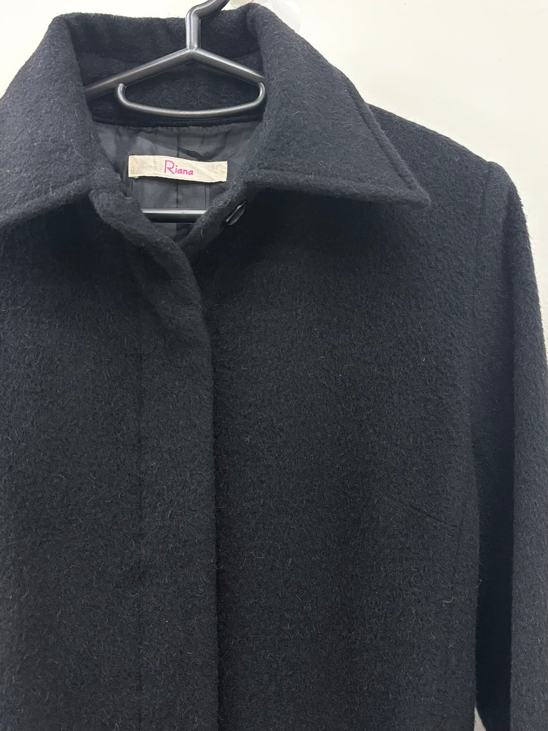 빈티지 블랙 울 앙고라 코트 상품이미지7