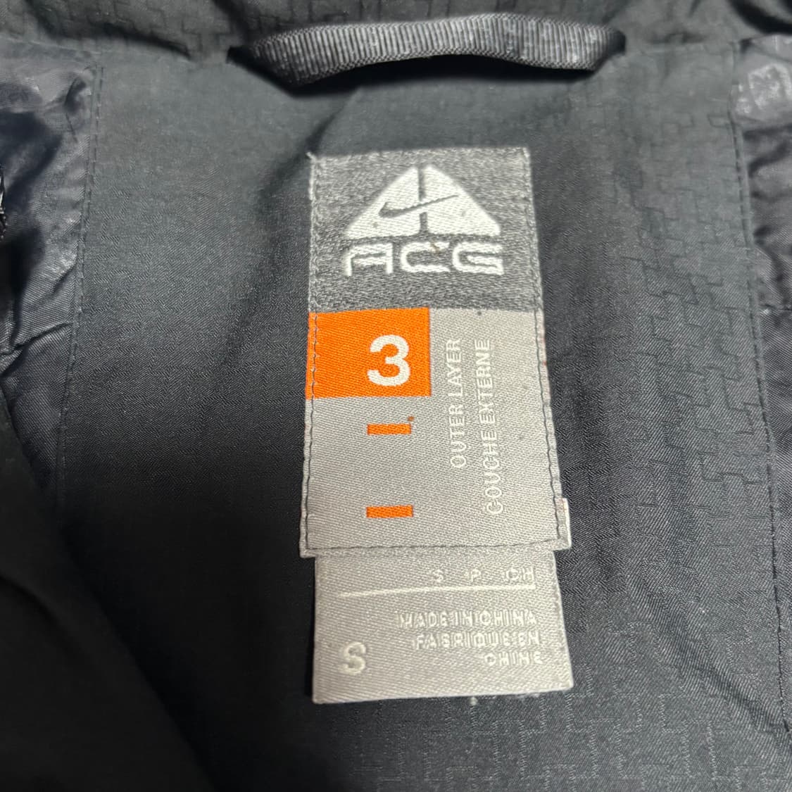 S 나이키 acg 블랙 구스다운 패딩 상품이미지4