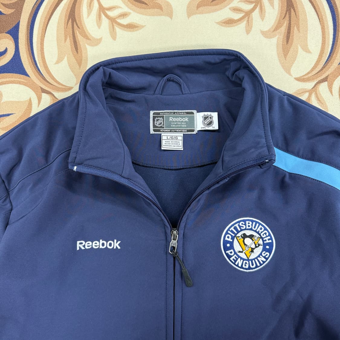 (XL)00s 리복 NHL 피츠버그 펭귄스 자켓(네이비) 상품이미지2