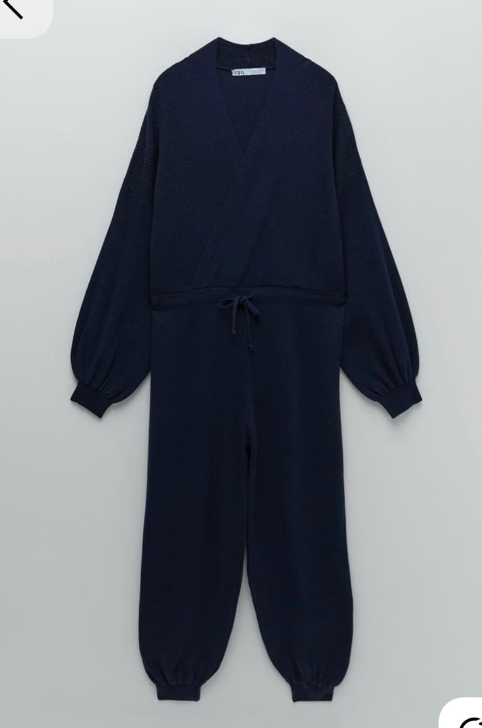 Zara  네이비니트 점프수트 상품이미지4