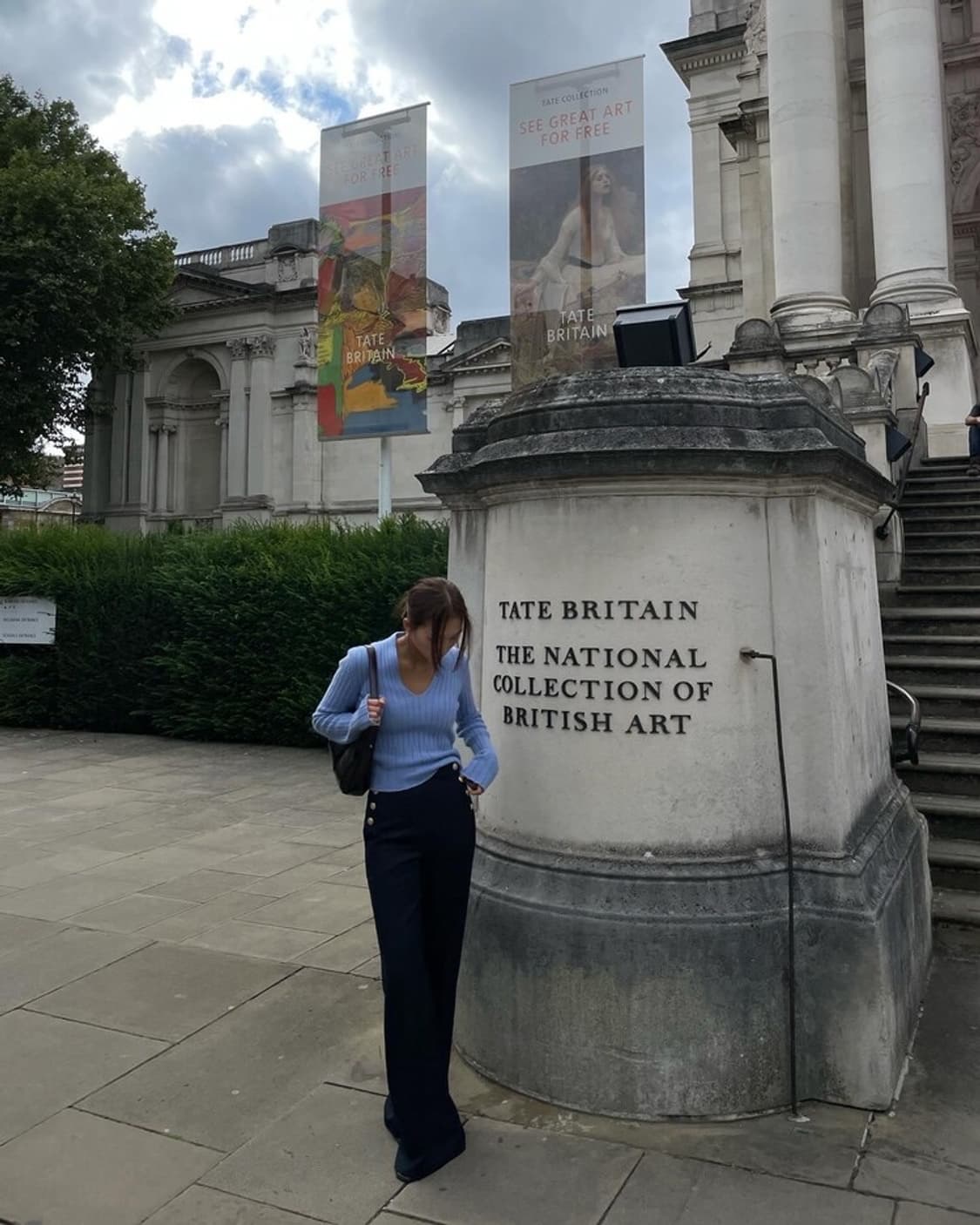 메모오피셜 슬랙스 에디터 - 네이비 상품이미지3