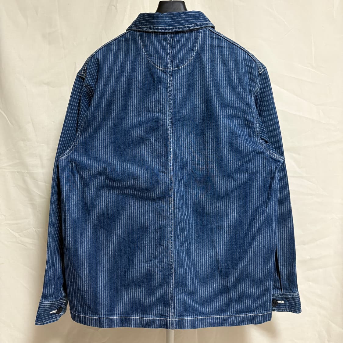 유니클로 히코리 데님 스트라이프 워크자켓 / 블루, M 상품이미지7