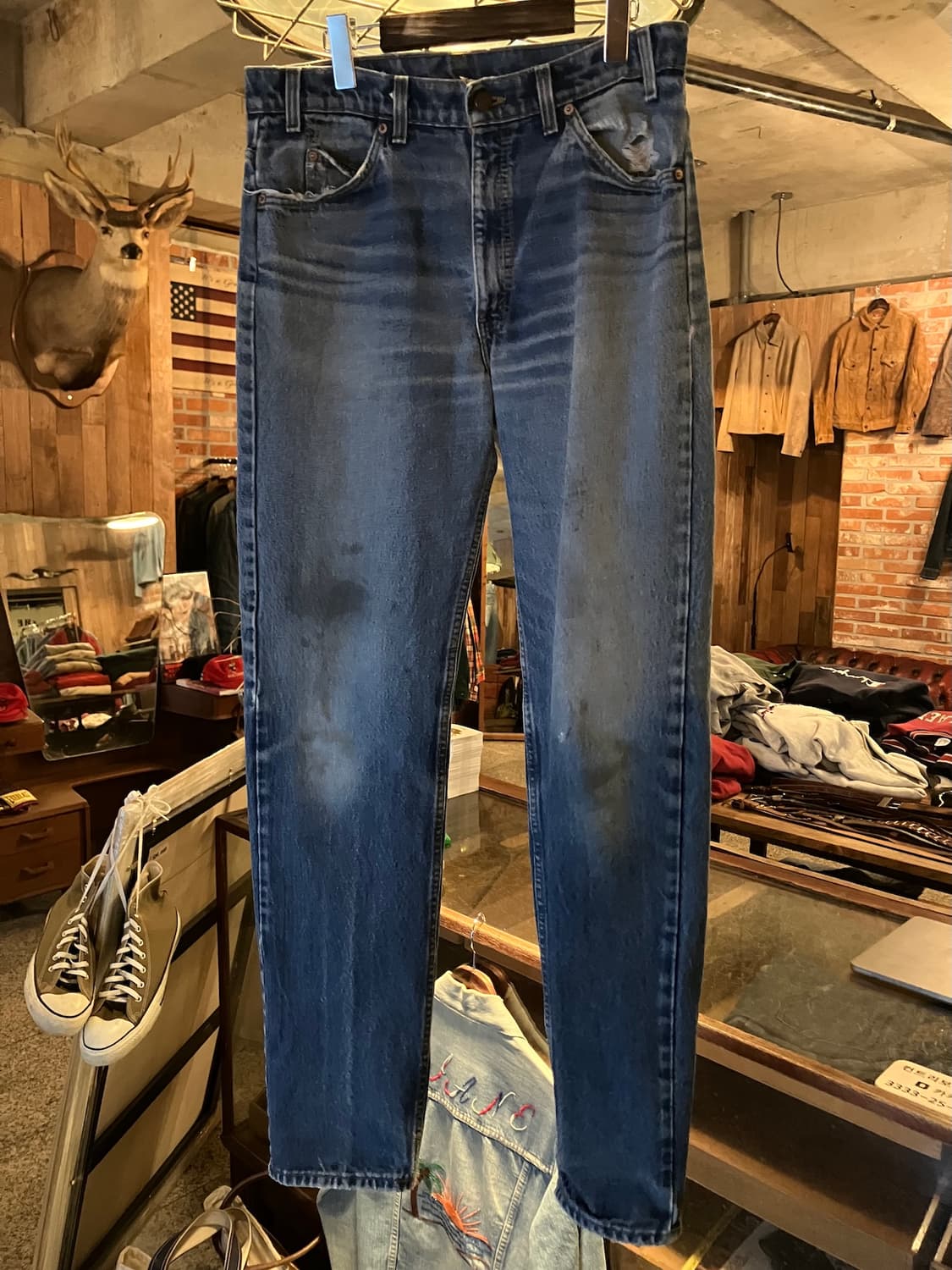 90s USA Levis 505 Orange Tab Denim Pants 상품이미지2