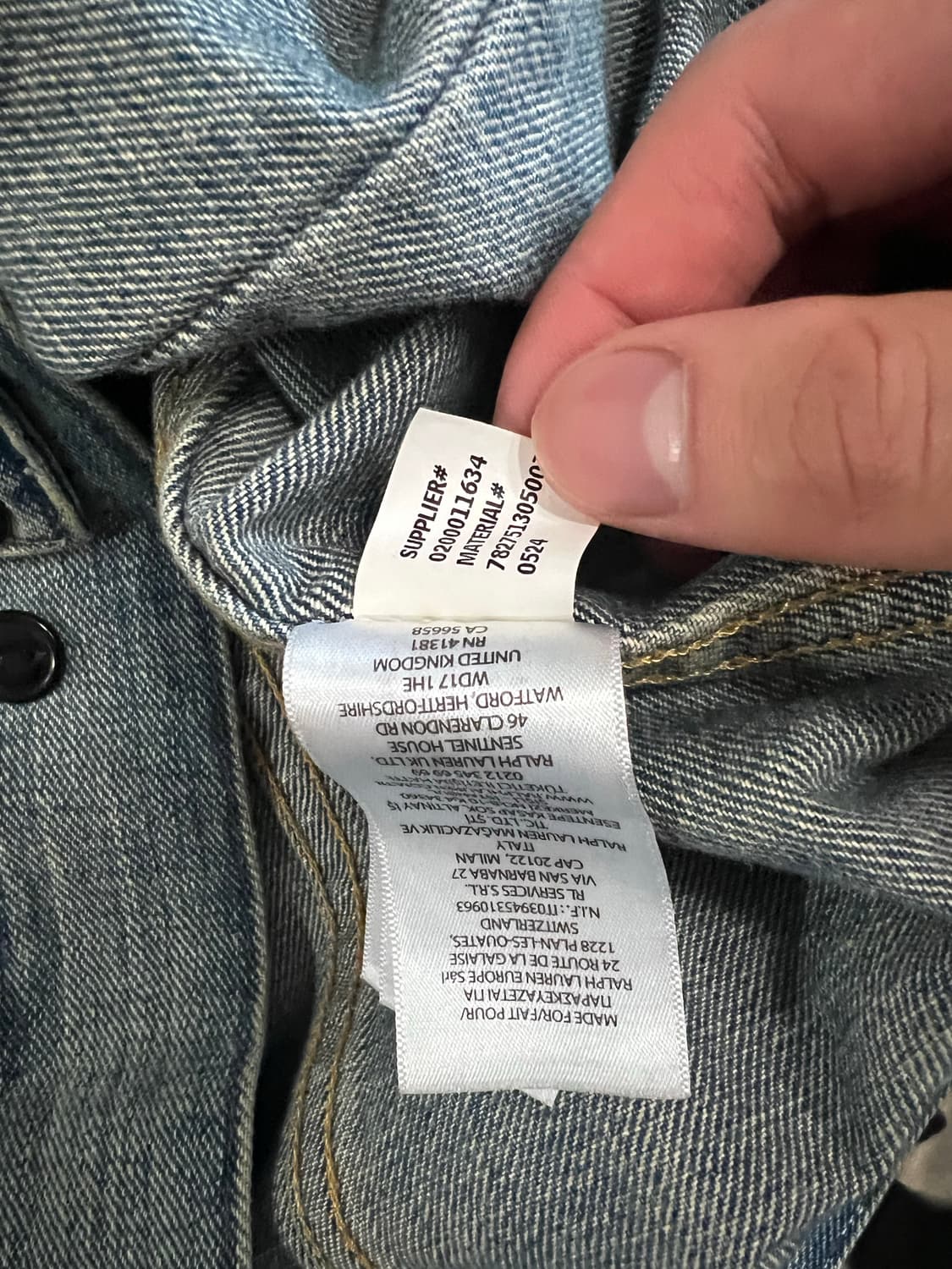 RRL LOT 271 리랜드 데님 자켓 M 더블알엘 데님자켓 상품이미지4