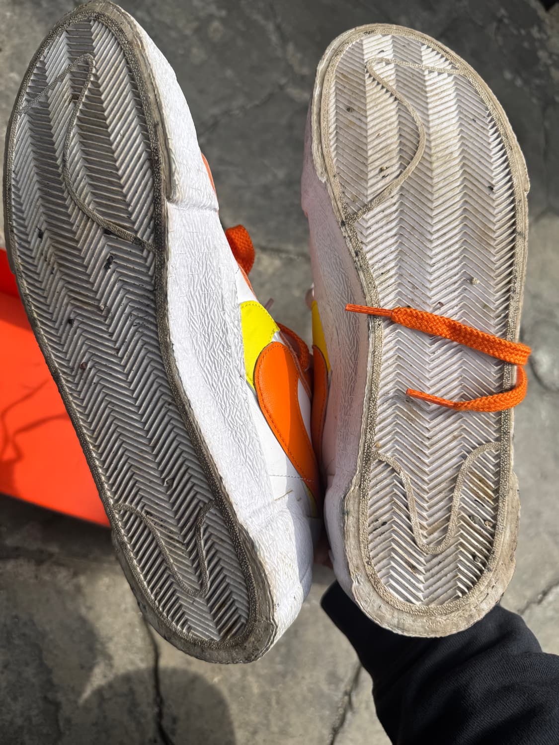 나이키 x 사카이 블레이저 로우 마그마 오렌지 상품이미지4