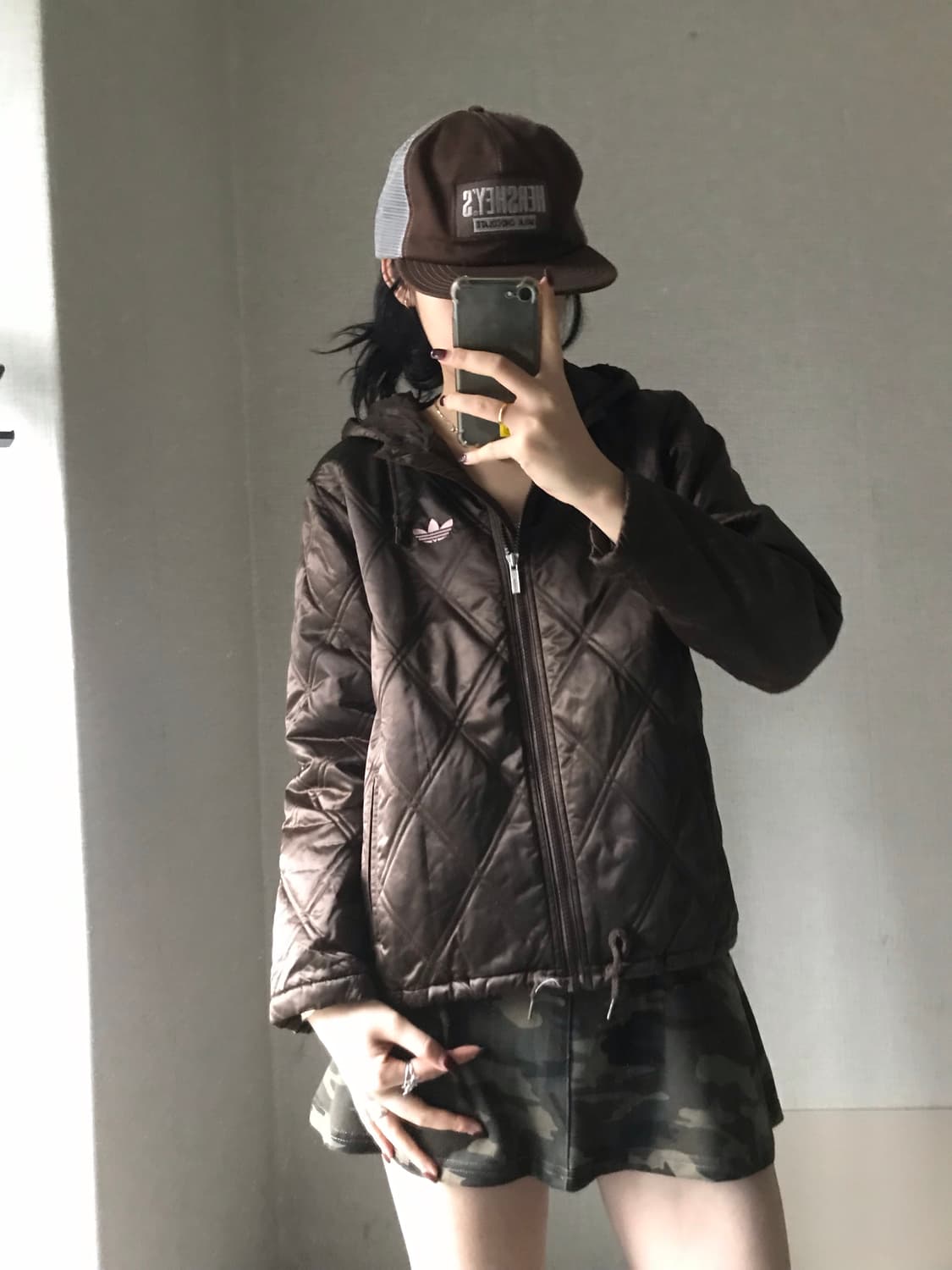 아디다스 핑크브라운 패딩 상품이미지2