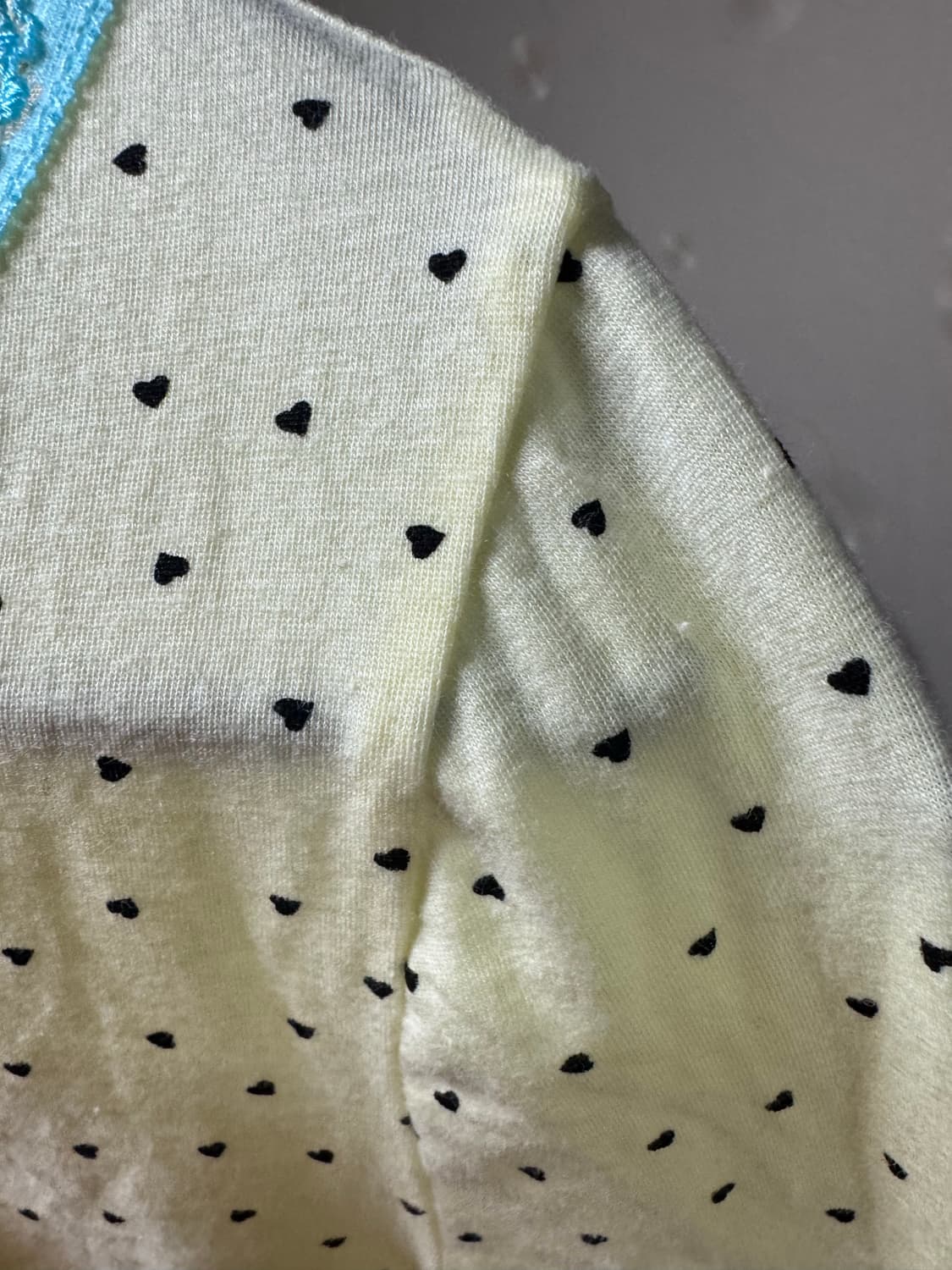 샵페어리 미니하트 레이어드 티셔츠 mini heart lace top ( 상품이미지4