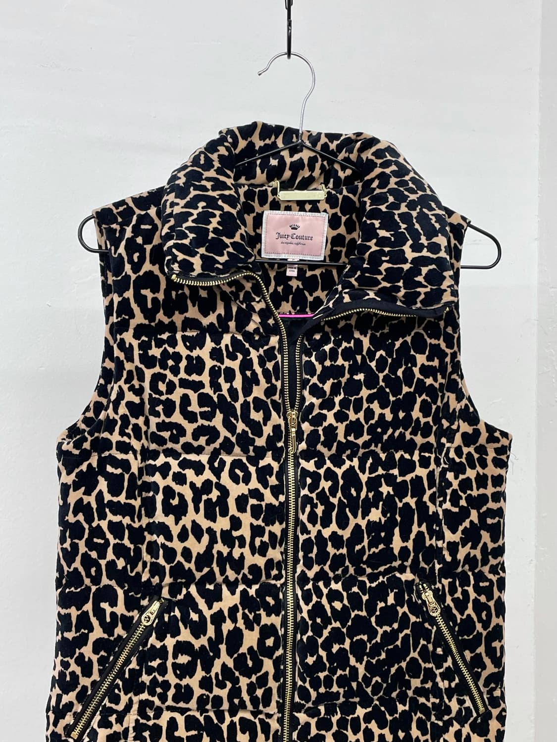 쥬시꾸뛰르 갸루 호피 패딩 베스트 *레어 상품이미지6