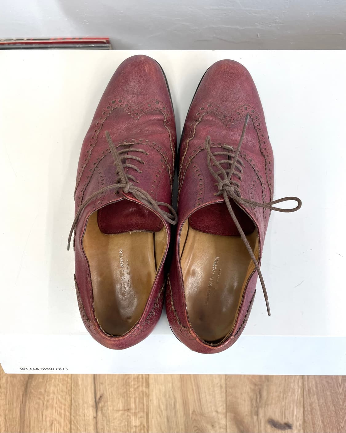 [260] 드리스반노튼 윙팁 슈즈 버건디 상품이미지6