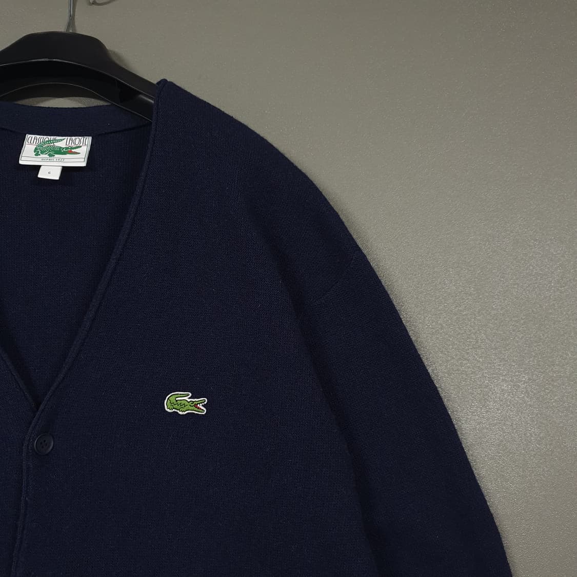 110 (2XL) 라코스테 신형 21FW 남성 링스 와이넥 니트 가디건 상품이미지4