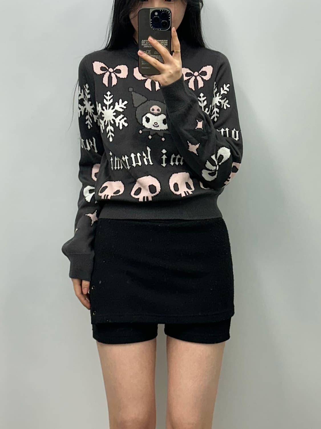 Vintage 빈티지 쿠로미 패턴 니트 상품이미지1