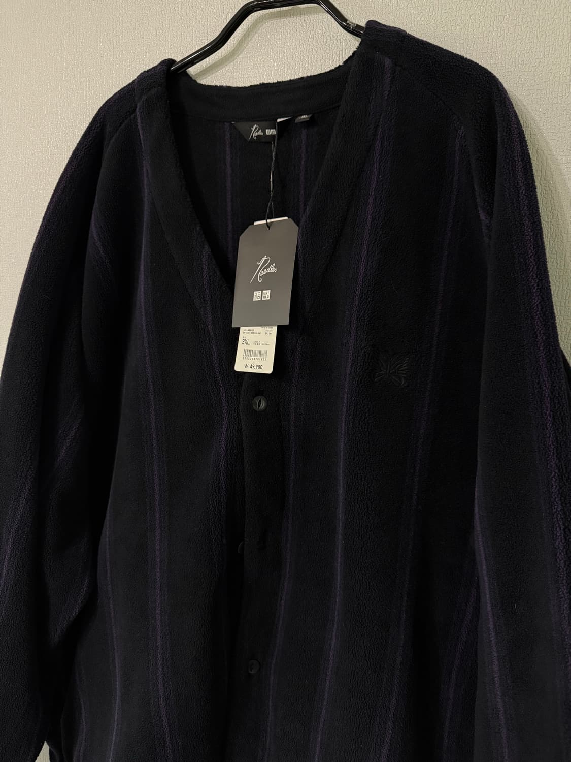 [XL] 유니클로 니들스 오버사이드 가디건 블랙 상품이미지2