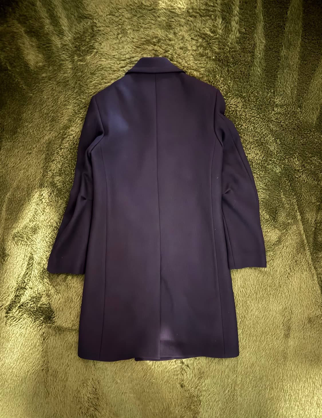 [S] 앤드뮐미스터 더블 브레스티드 플리츠 디테일 울 비스코스 코트 상품이미지8