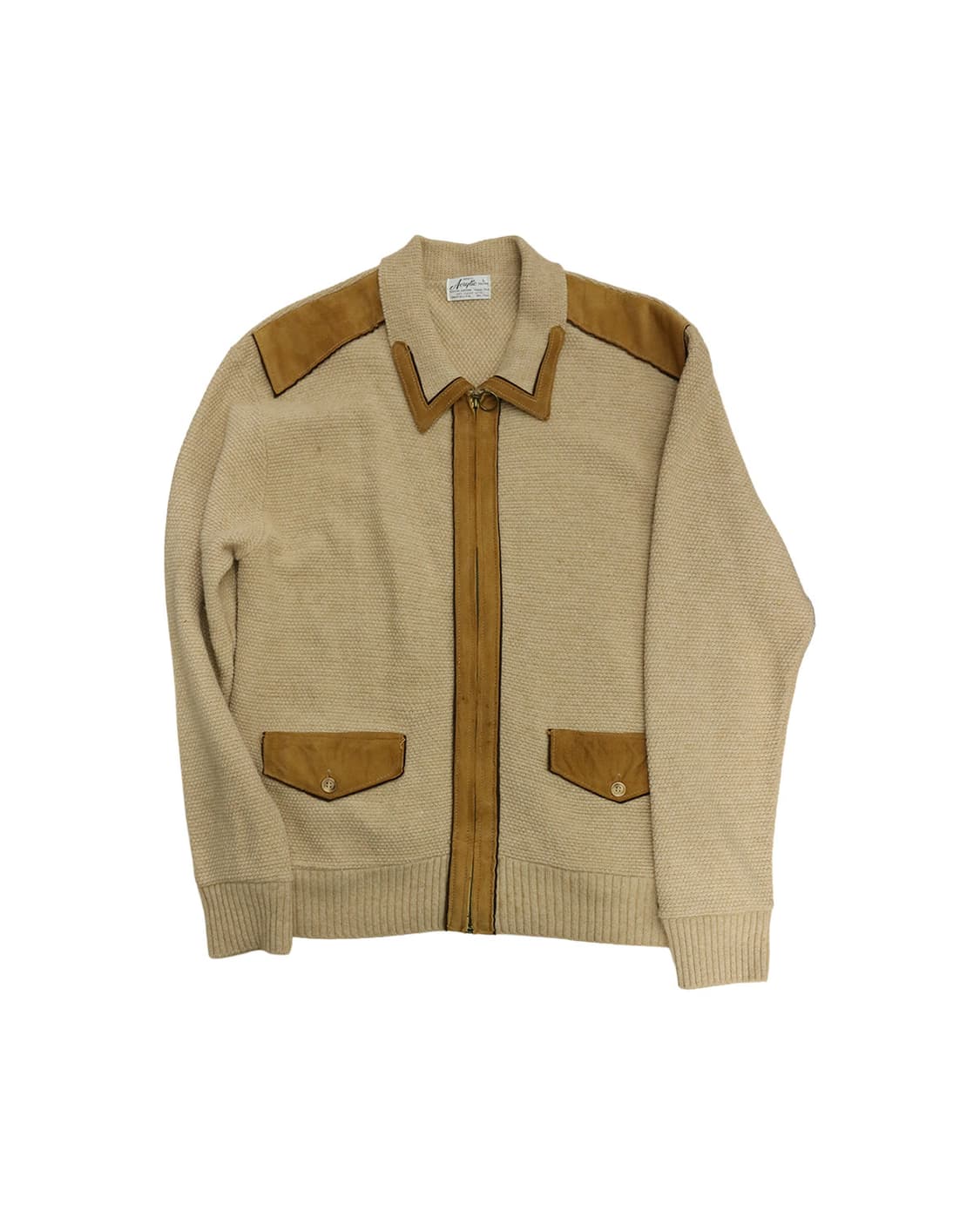 USA 90s 스웨이드 니트 가디건  상품이미지1