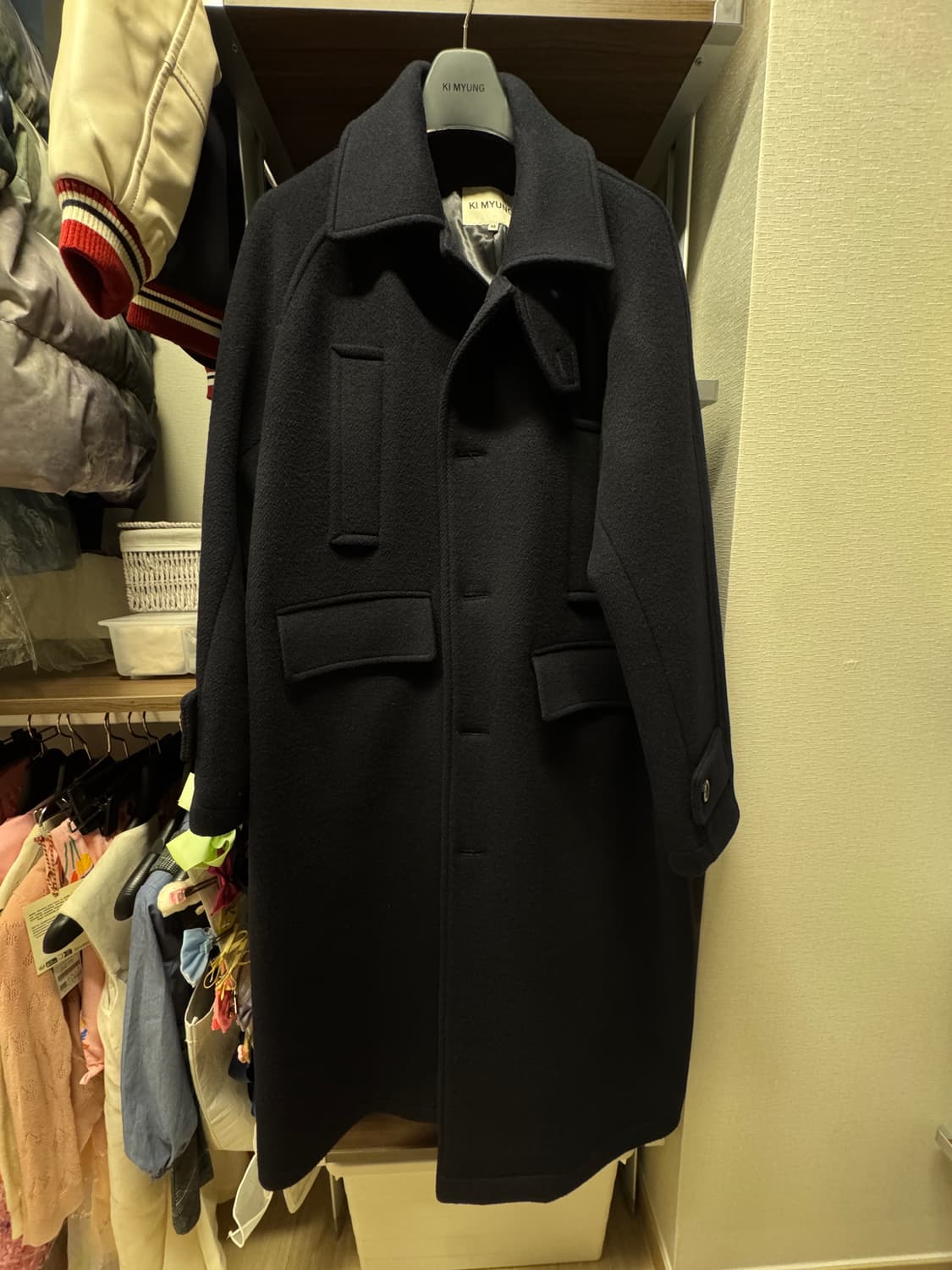 기명 KIMYUNG 4포켓 발마칸코트 네이비 48 상품이미지4