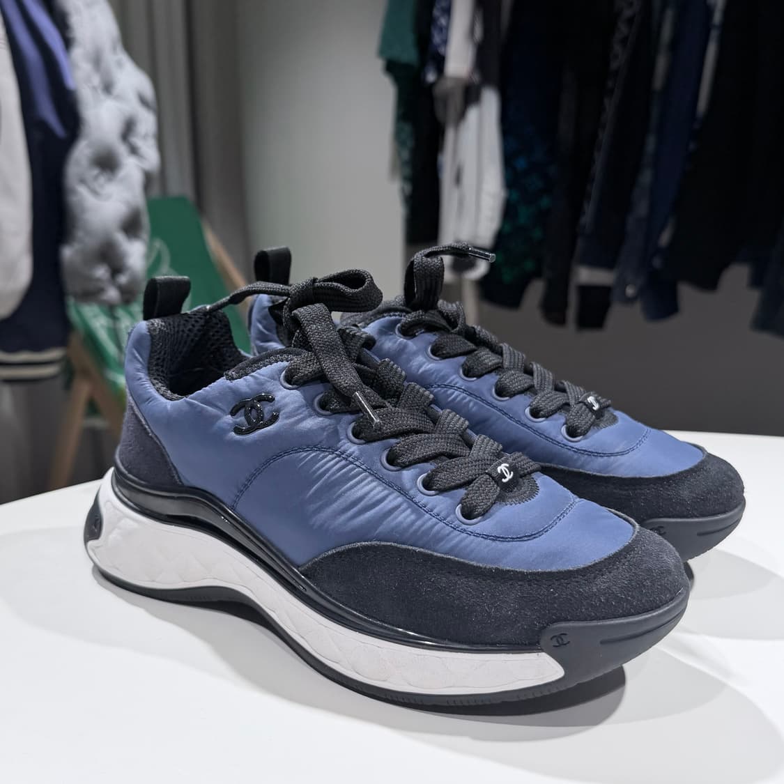 (A/36) / 샤넬 믹스드 파이버 스니커즈 상품이미지2