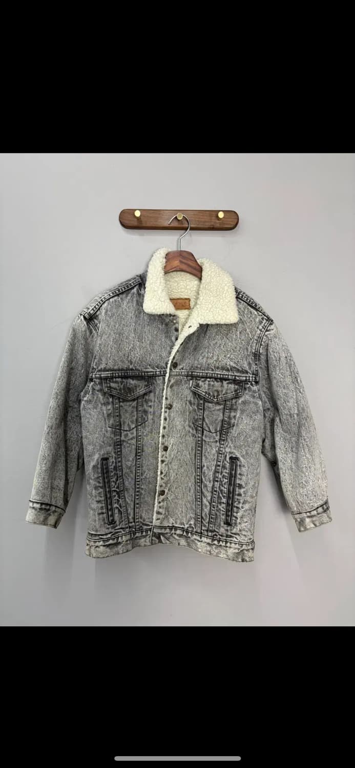 리바이스 쉐르파 데님 흑청 트러커 자켓 H1787 상품이미지2