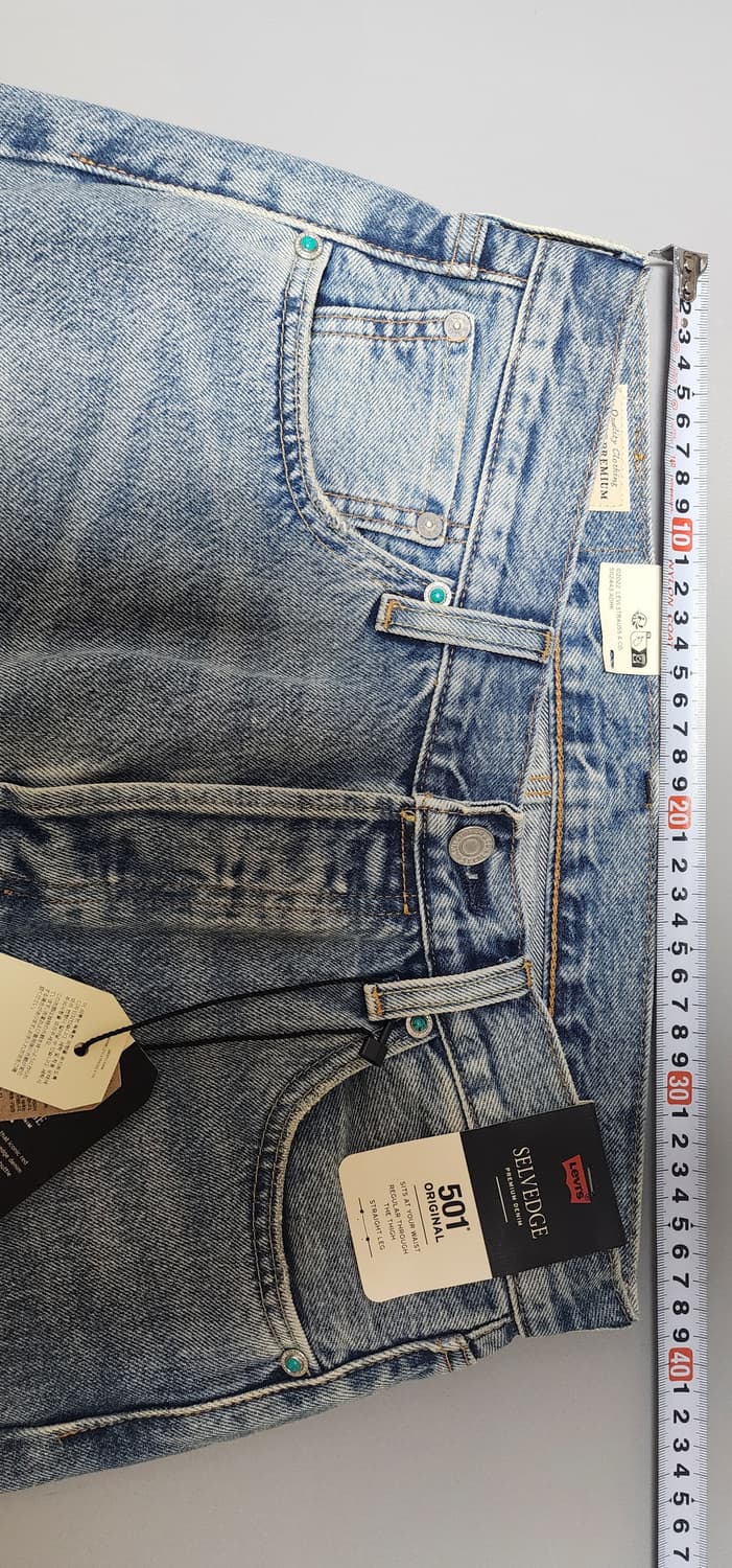 리바이스 501 셀비지 터키석 리벳 (W30) 상품이미지2