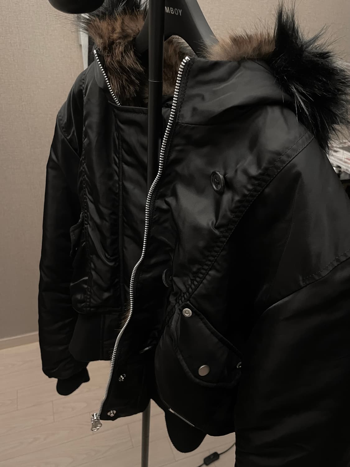 낫노잉 Fur Trim MA-1 Padded Jumper 상품이미지6