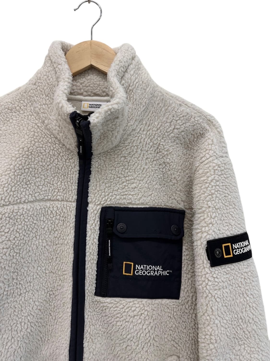 내셔널지오그래픽 뽀글이 기모 플리스 후리스 아이보리 (XL) 상품이미지2