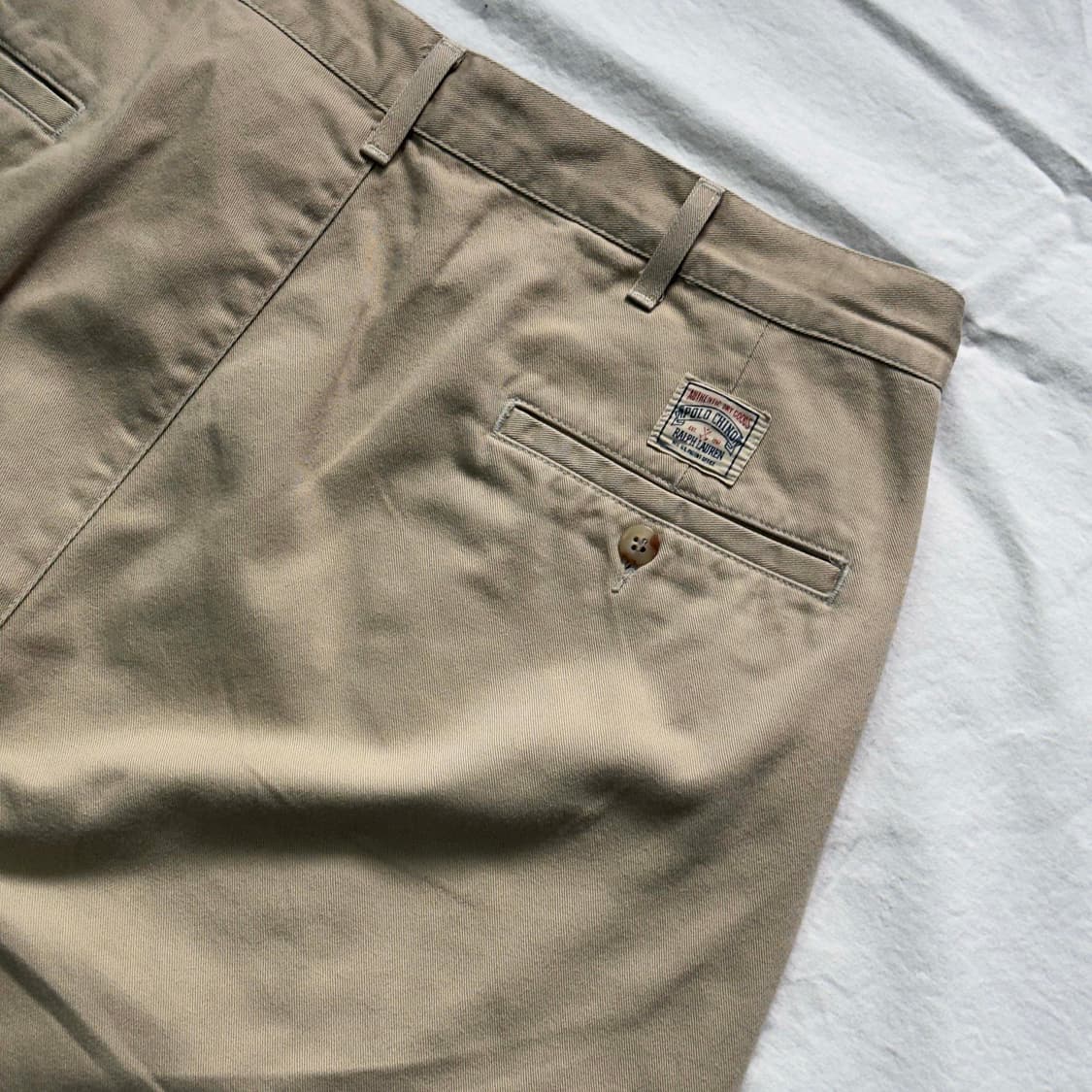 90s 폴로 랄프로렌 투턱 치노팬츠 36X30 상품이미지10