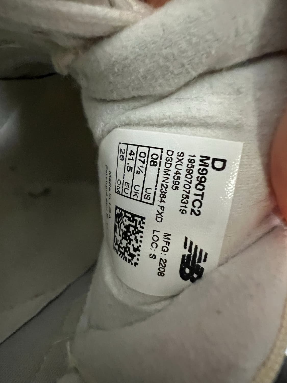 뉴발란스 m990v2 m990tc2 260 상품이미지5