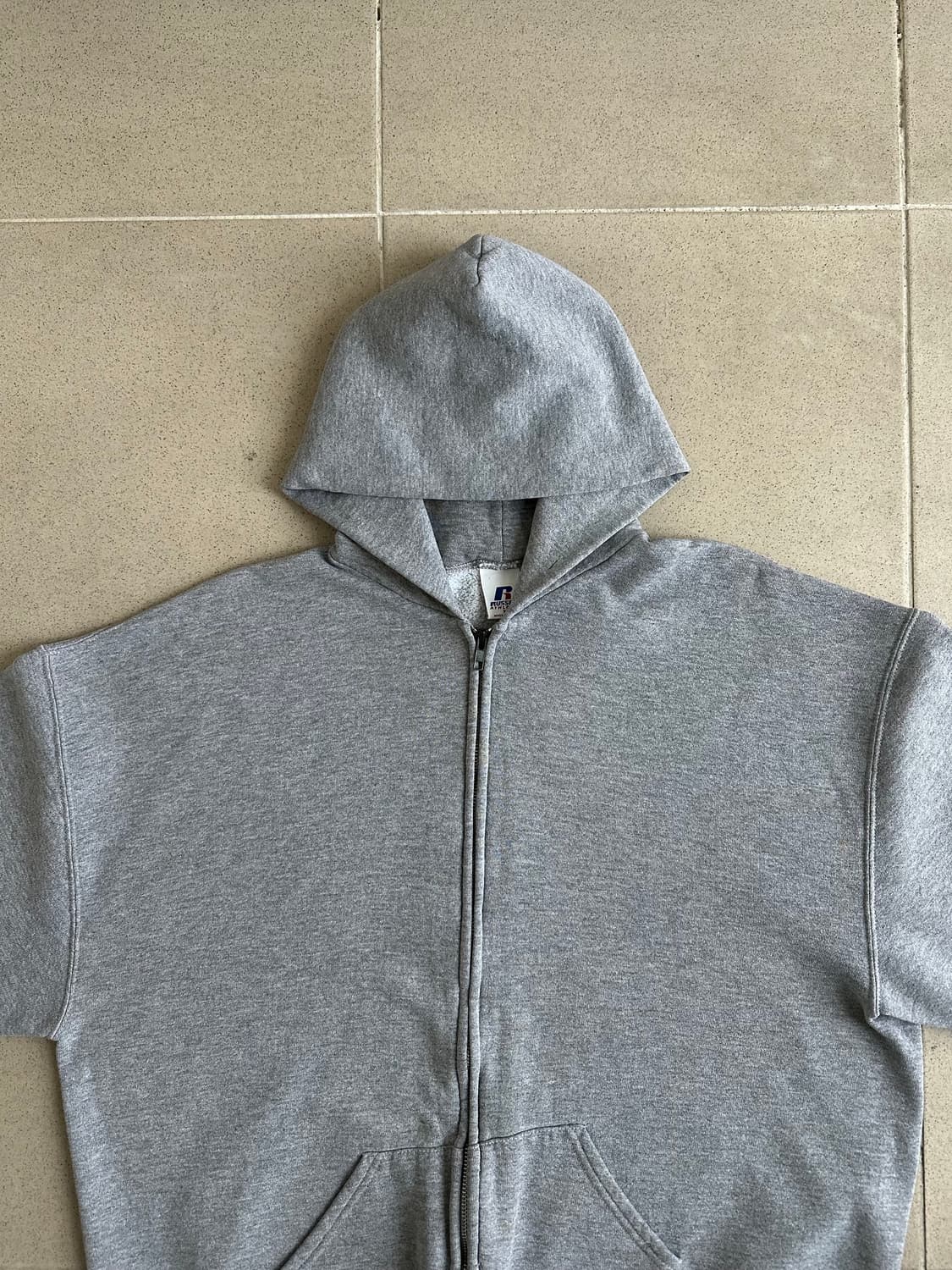 00s 빈티지 러셀 후드집업 그레이 XL 상품이미지4
