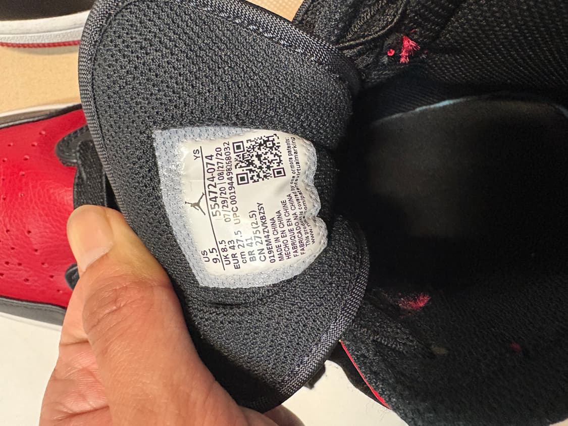 나이키 에어조던 1 미드 브레드 상품이미지5