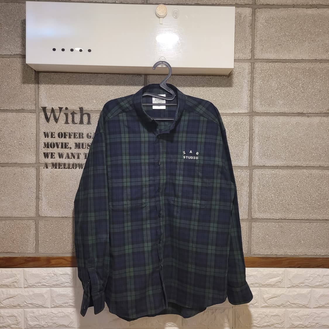 아이앱스튜디오 블랙워치 타탄 셔츠 L 상품이미지1